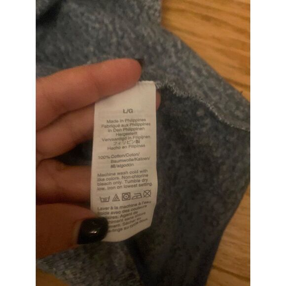 J. Crew, women's high neck, 1/4 zip, long sleeve fleece pullover size large - Picture 9 of 9